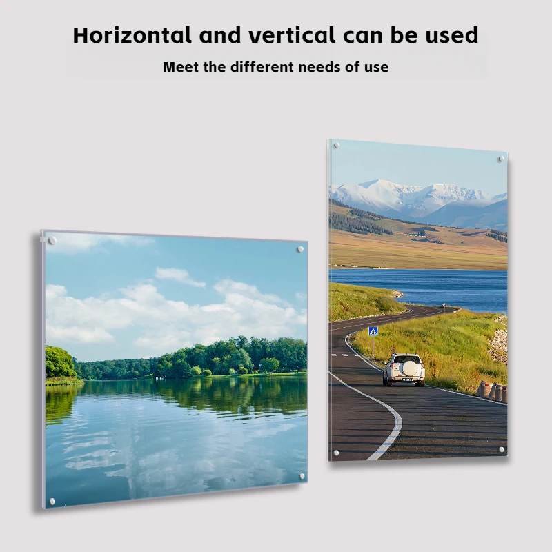 Einfacher magnetischer Bilderrahmen im A3-A4-Format, transparent, schwimmender Posterrahmen für Büro, Schreibwaren, Desktop-Display, Kunst-Dekor, Geschenk