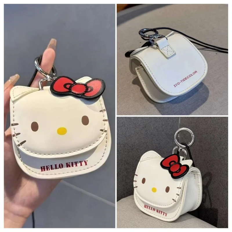 

Hot Sales Hello Kitty Mini Bag Childrens Sanrio Small Pendant Earphone Bag Girl Lovely Earphone Bag Festival Gifts For Cute Girl