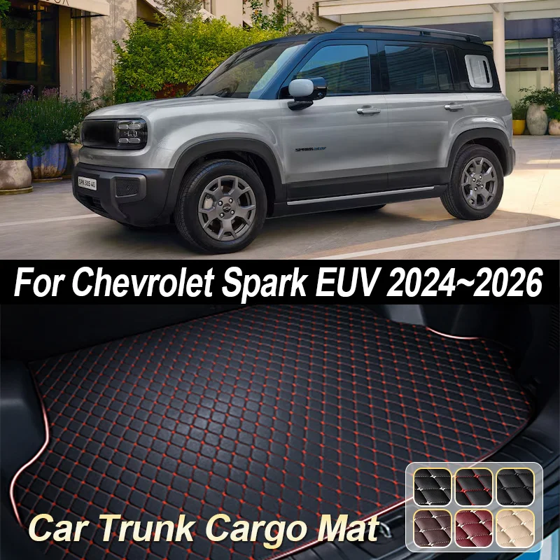 

Кожаный коврик в багажник автомобиля для Chevrolet Spark EUV, аксессуары 2024 2025 2026 Baojun Yep Plus, подушка для хранения багажника, коврик для багажника
