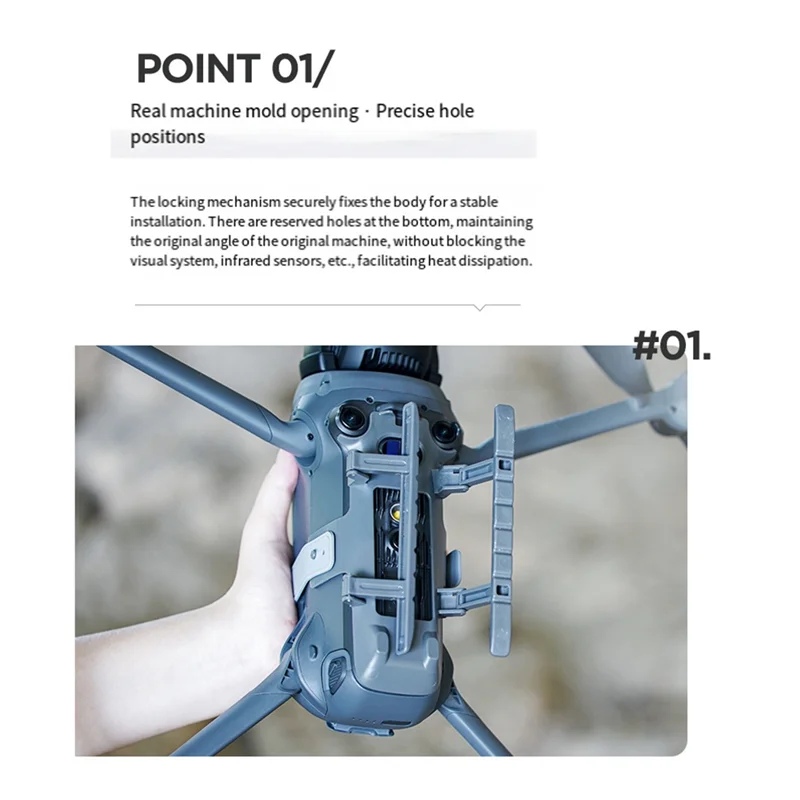 AA60-Quick Release Folding Landing Gear Drone Protector Accessories 2.5CM Tripod Extension Legs For DJI Mavic 4 Pro