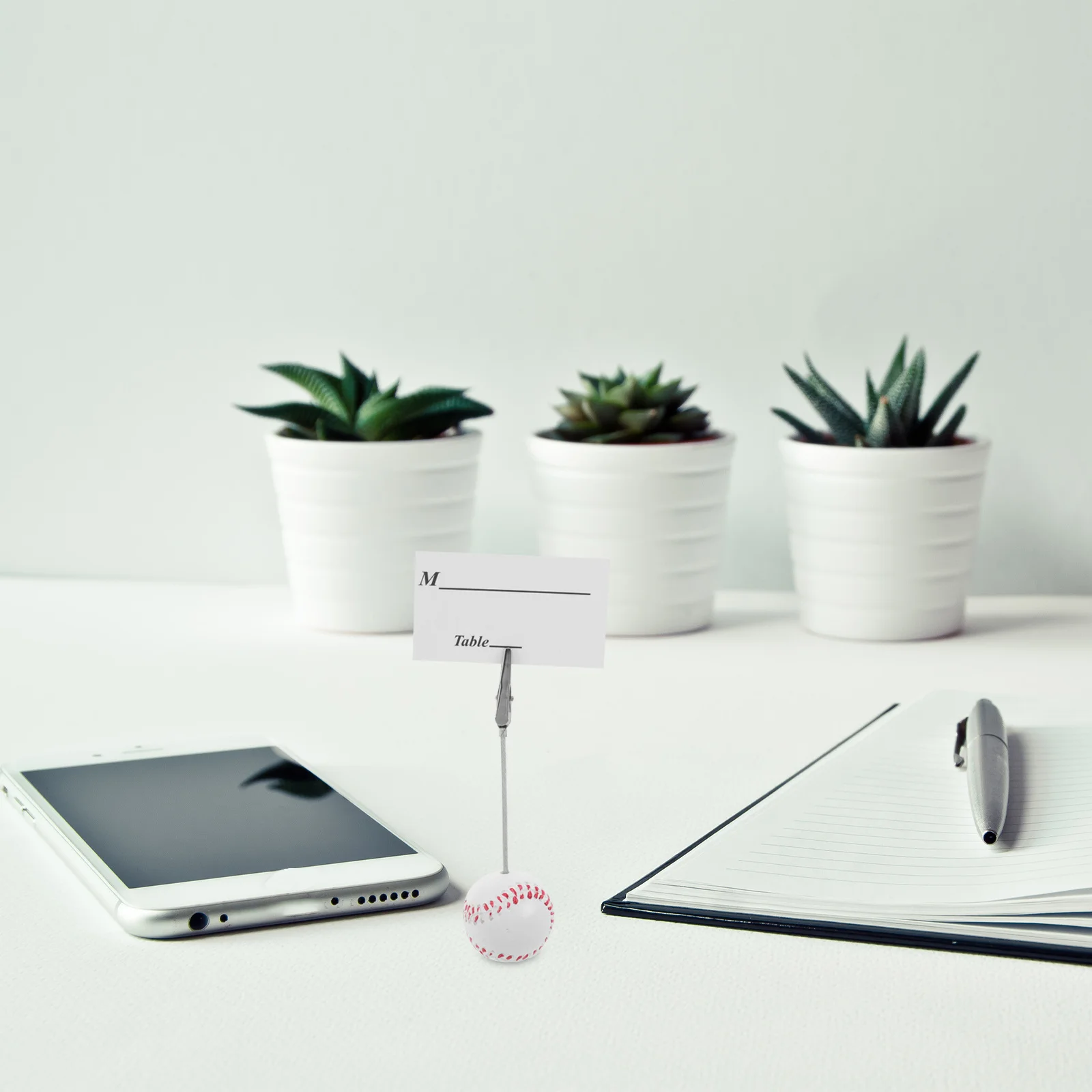 

10Pcs Baseball Place Card Holders Resin Table Number Stand Sport Event Decor Unique Design Lightweight