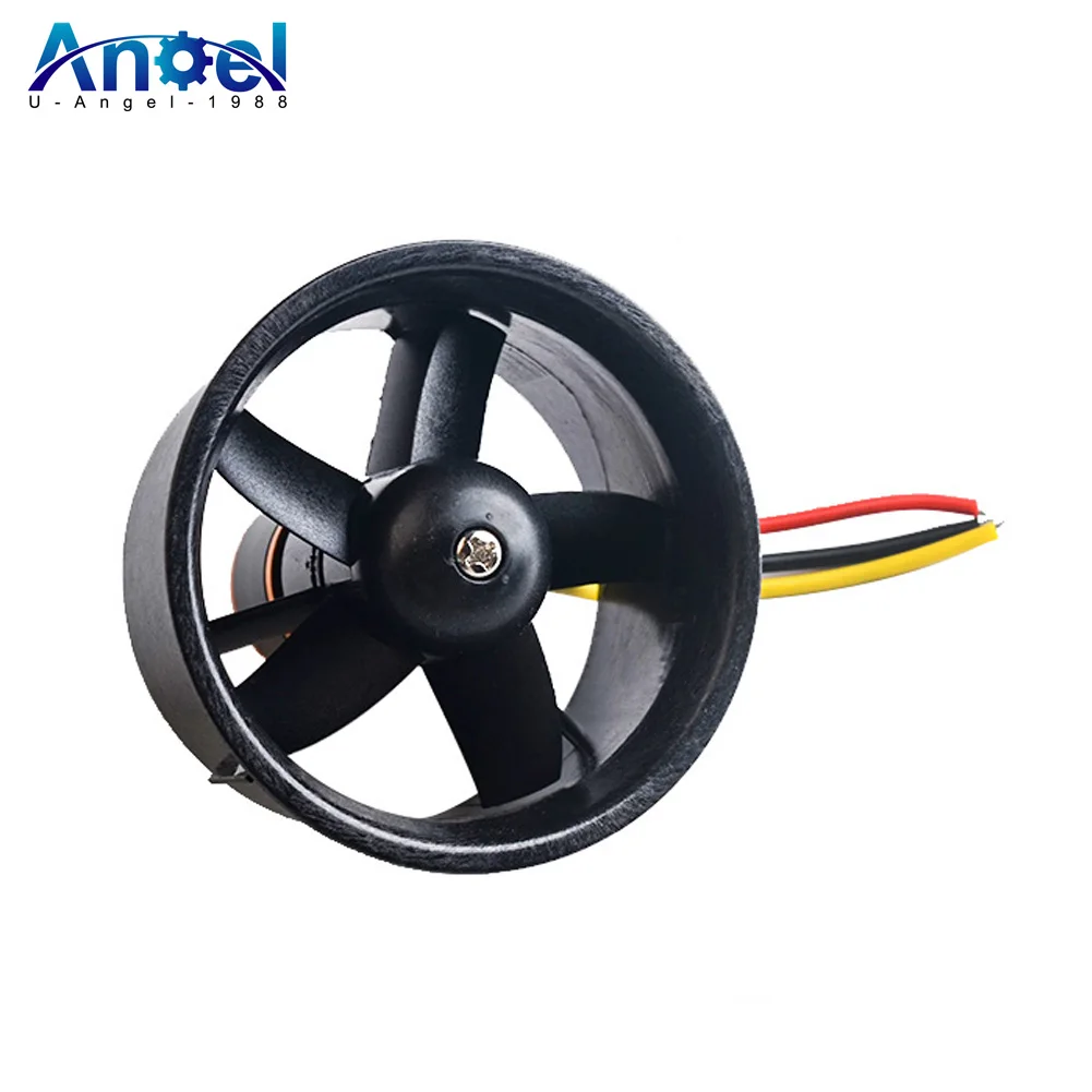 Ventola per condotto da 70 mm + mandrino motore 3000 kv Ventola da 4 mm / 64 mm + motore da 4500 kv / Ventola per condotto da 90 mm + Motore 1750KV per Jet RC EDF per modello di aereo RC