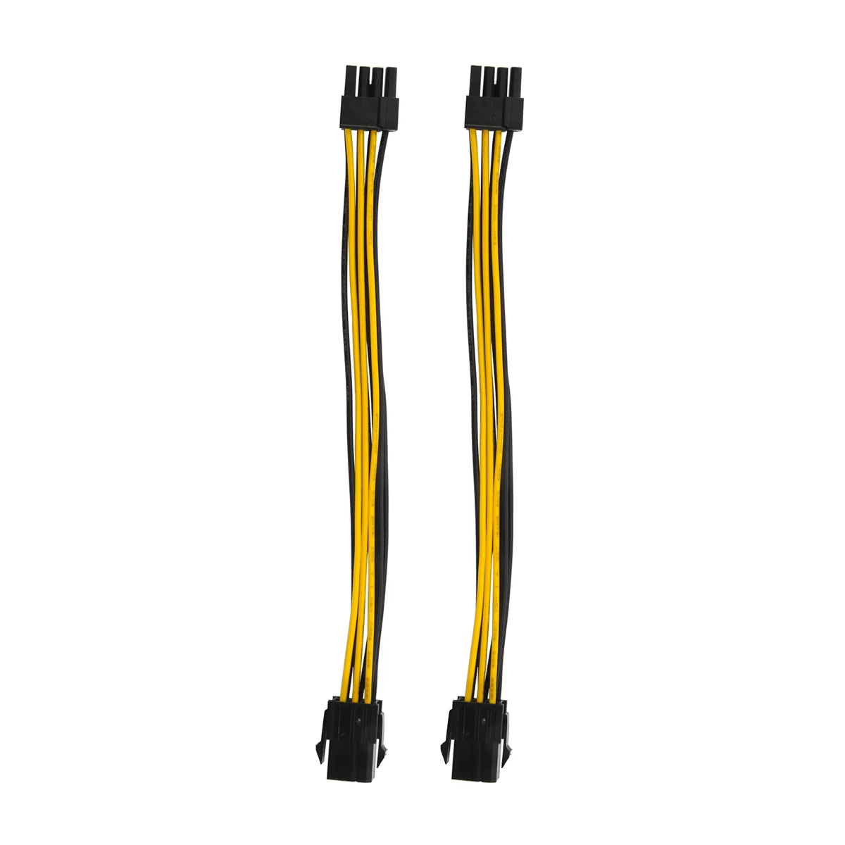 Y19A 2 Pack Graphics Card 6 Pin to 8 Pin PCIe Adapter Power Cable (GPU Video Graphics Card Power Cable) 7.8 Inch