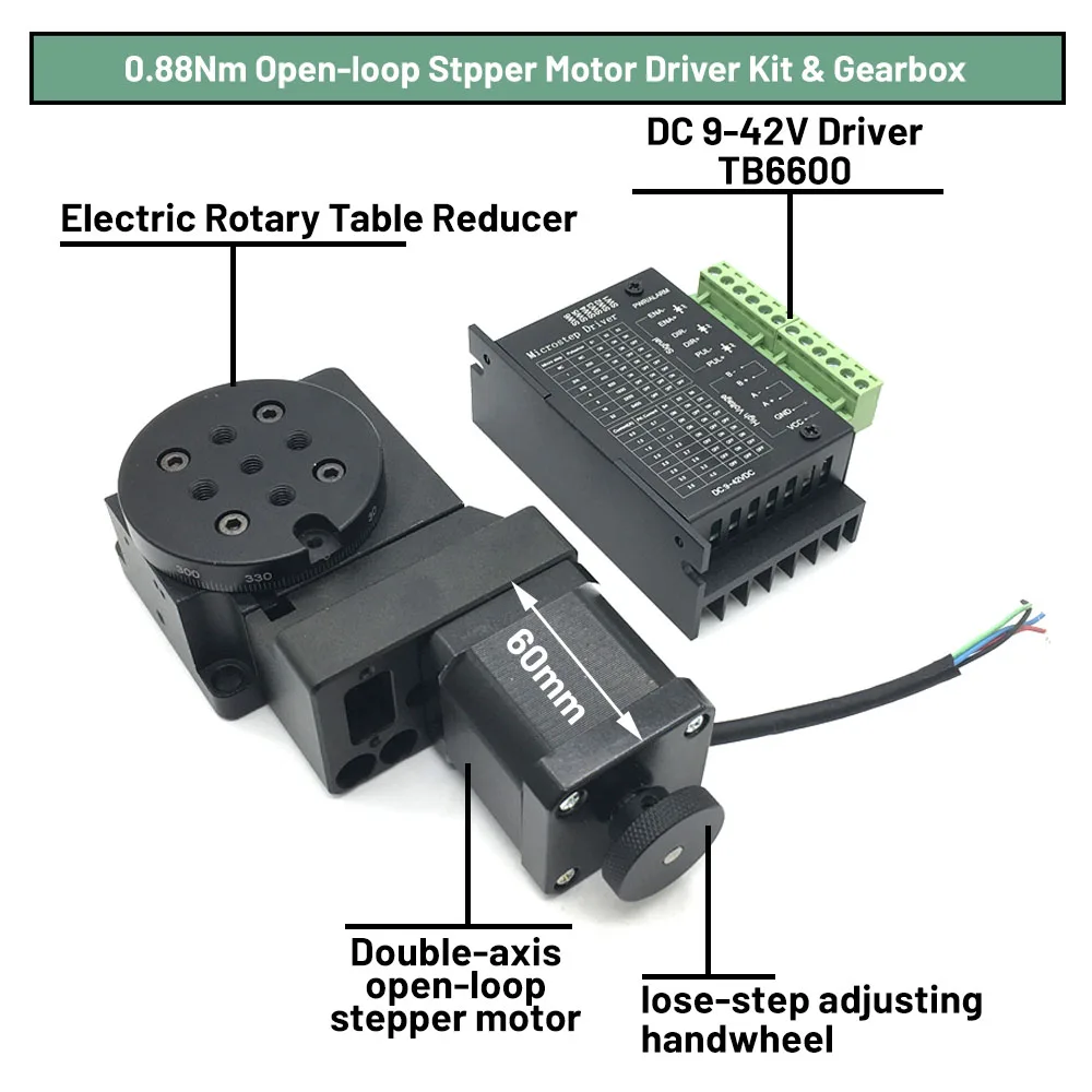 360 Degree CNC Electric Rotary Platform Kit Precision Hollow Rotary Table Replace DD Motor Cam Splitter for Mechanical Arm