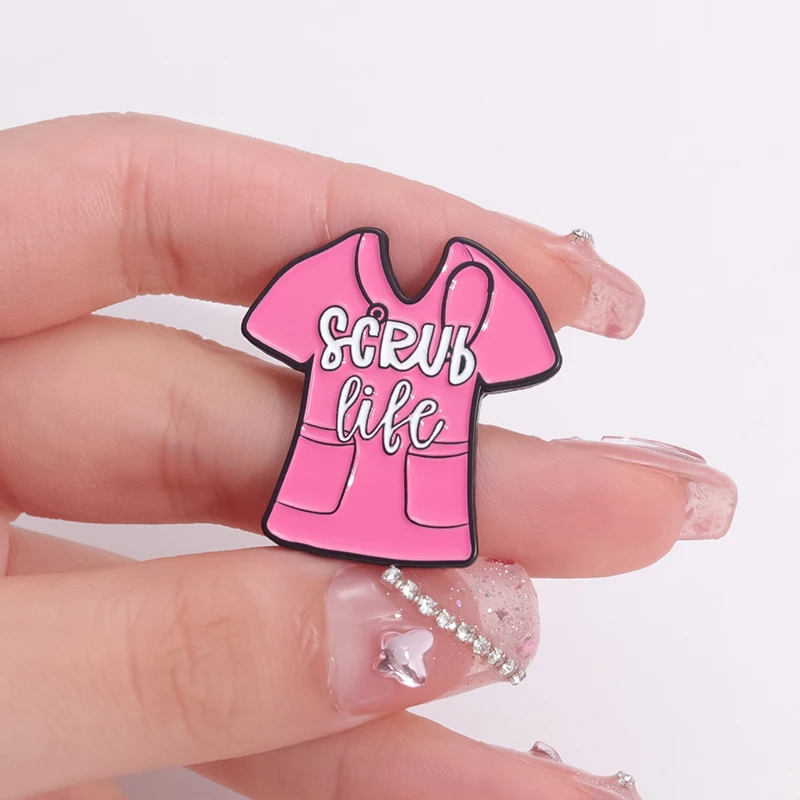 Colorful Scrub Life Cartoon Enamel Pin I Will Cut You Surgical Knife Clothing Brooches Lapel Badge Doctors Nurses Accessories