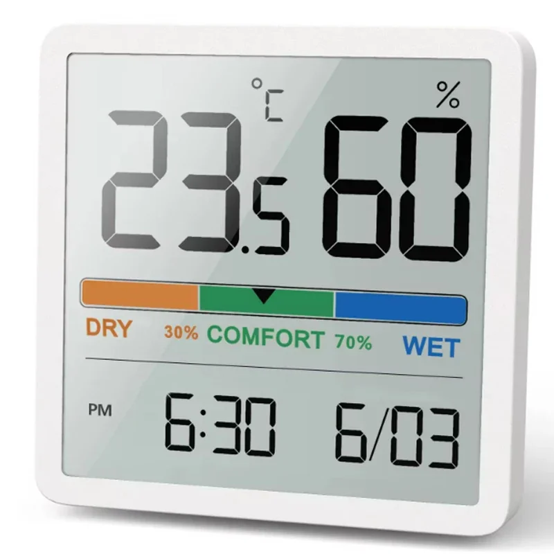 LCD Digital Thermometer Hygrometer Indoor Room Electronic Temperature Humidity Meter Sensor Gauge Weather Station For Home ﻿ image 2