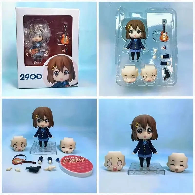 K-ON Hirasawa Yui Nendoroid 2900 Q Version Anime Action Figure Car Ornament Desktop Decoration Doll Collectible Trendy Toys Gift view 5