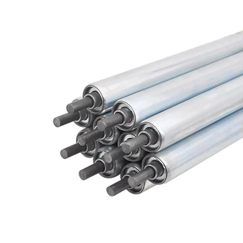 1Pcs Assembly Line Conveyor Rollers Ø25/38/50/60mm Galvanized Steel Carbon Steel Length 200/300/400/450/500mm Roller Conveyors