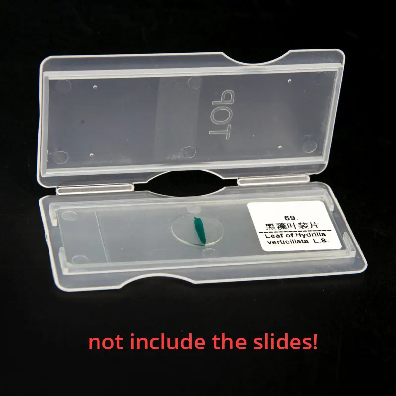 2pcs BSB1 Portable Slides Storage Box Holder Microscope Glass Slide Case Biological Slice Storeage Boxes