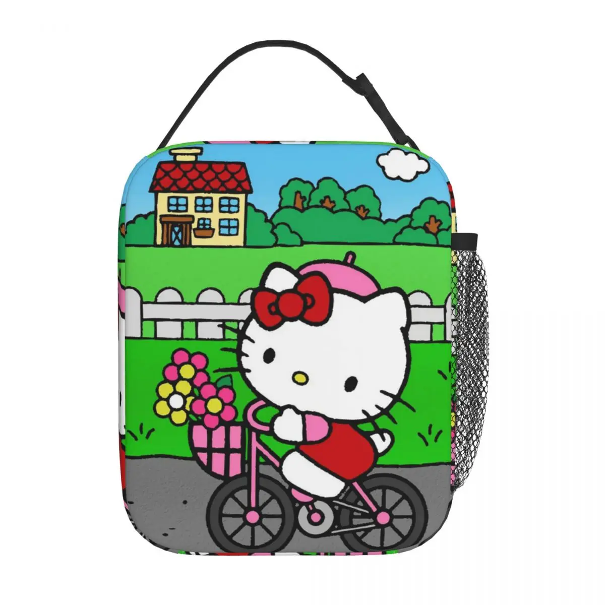 

Insulated Lunch Tote Bag Cartoon Hello Kitty Merch Lunch Container Causal Cooler Thermal Lunch Box For Picnic