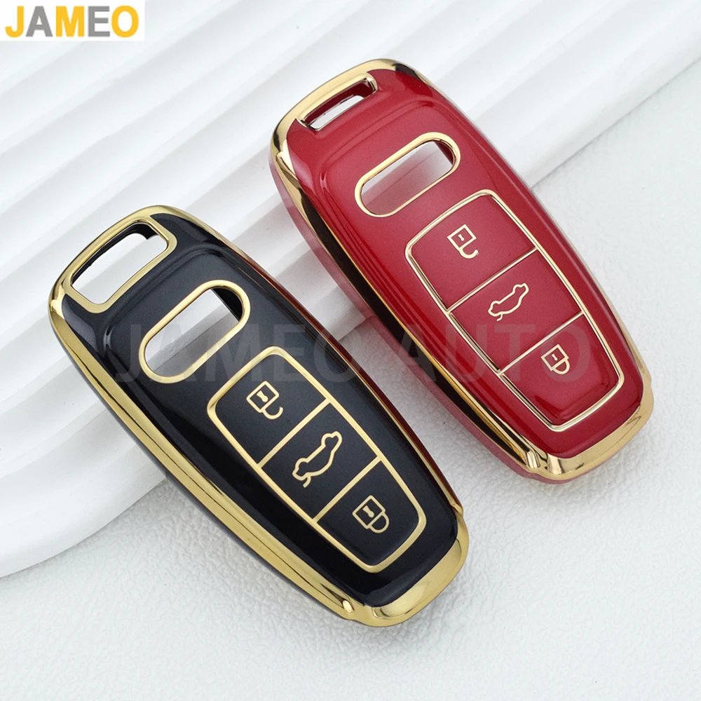 For Audi Q7 Quattro A8 Quattro A1 A3 8P A4 A5 A6 A7 S3 S4 S5 S7 S8 R8 Q2 Q3 Q5 Q8 TT RS3 RS6 TTRS Etron TPU Car Key Case Cover