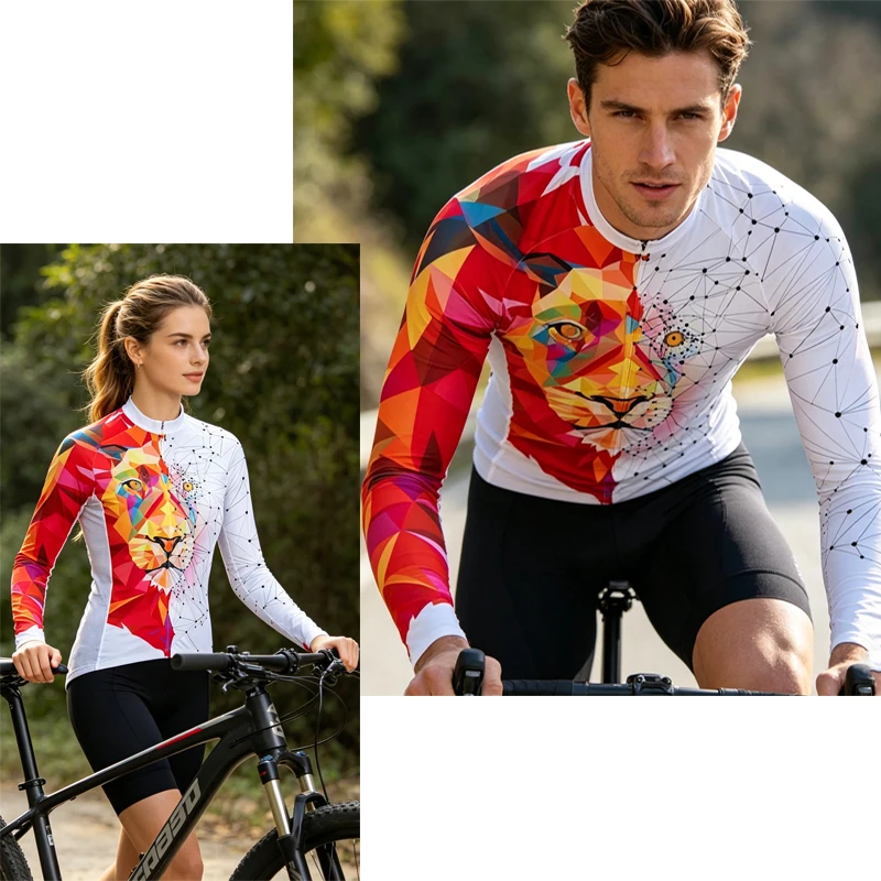 

2026 Pro Cycling Jersey Unisex Triathlon Cycling Top Winter Long Sleeve Bike Shirt Bicycle Clothing