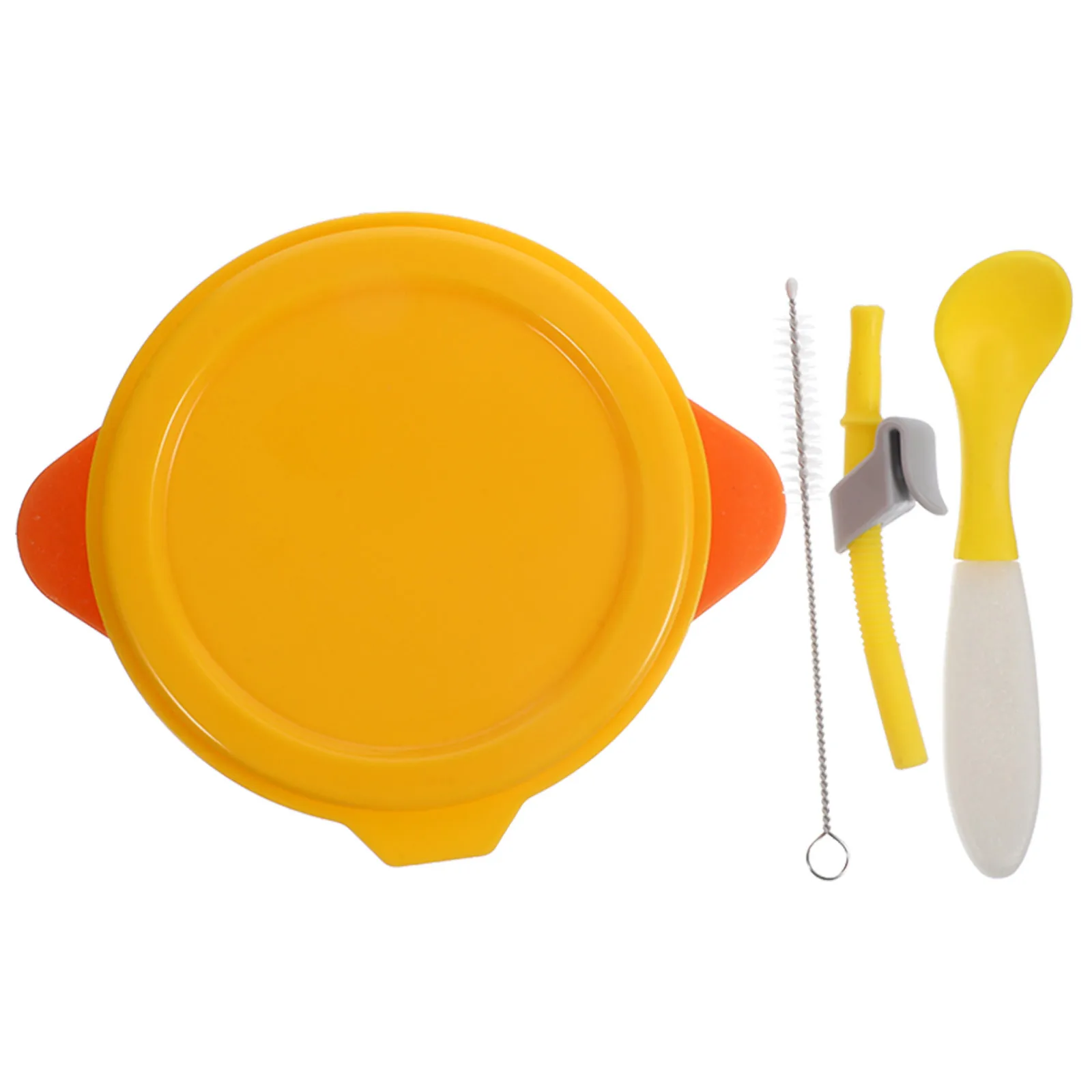 

1 Set Baby Suction With Lid Toddler Food Bowl Self Feeding Bowl For Baby Anti-Scald Suction Bowls For Toddler Mealtime Use Safe