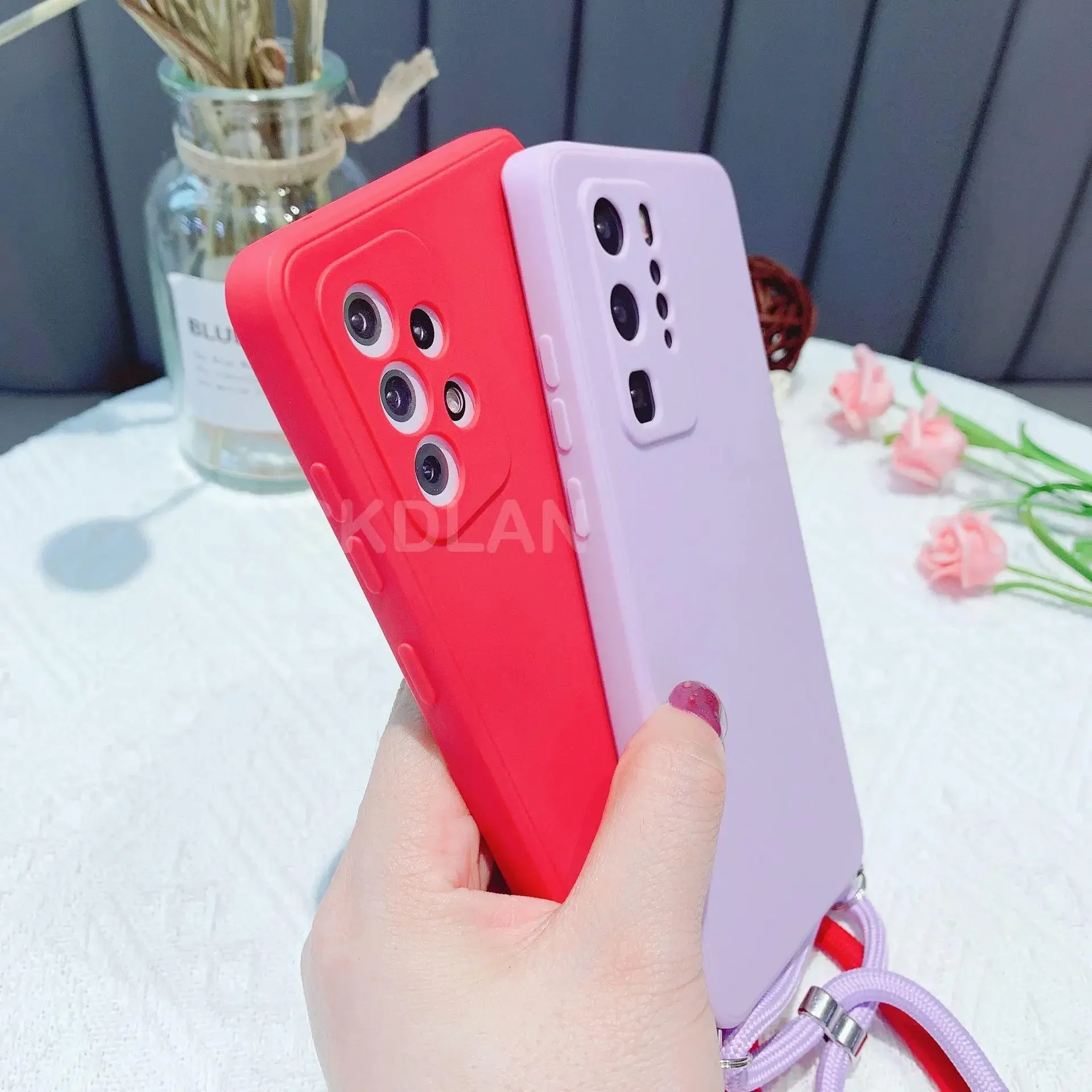 For Honor 200 Smart Crossbody Lanyard Silicone Case For Honor X9C X7C X60 Pro X5B Plus X8A Strap Hang Soft TPU Shockproof Cover