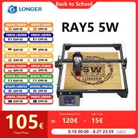 LONGER RAY5 5W Laser Engraver 3.5'' Touch Screen Offline Carving Ultrafine Focused Laser 32-Bit Chipset Upgradable Laser Module