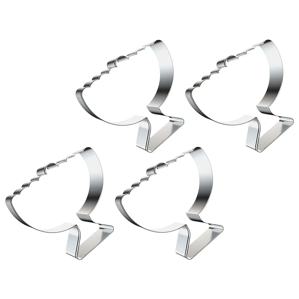 4 Pcs Hanukkah Nine-Headed Cookie Baking Tools Stainless Steel Mold Biscuit Menorah