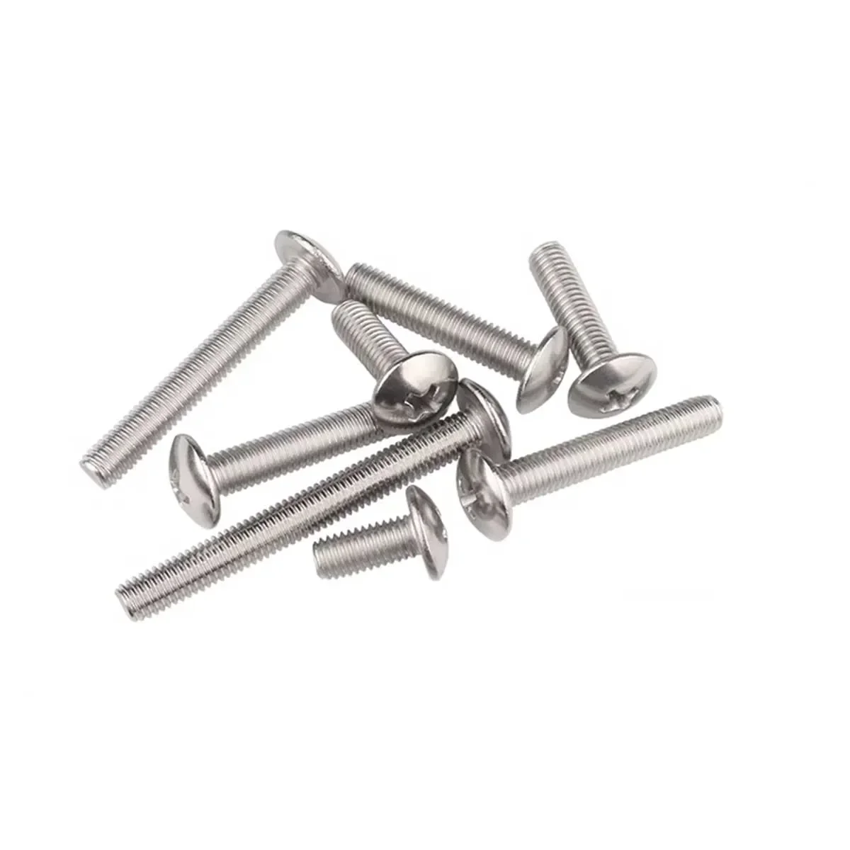 304 Stainless Steel Cross Large Flat Head Screw Mushroom Umbrella Bolt M3M4M5M6M8