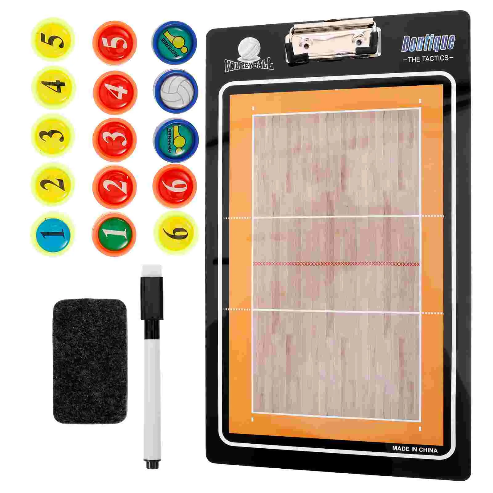 

Volleyball Board Coaching Clipboard With Marker Pen Magnetic Tactical Notebook Game Training Teach Equipment Sports Supply