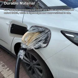 Electric Vehicle Charging Cover EV Charger Car Cover Waterproof Electric Car Charger Port S/M Rain Cover For Electric Auto