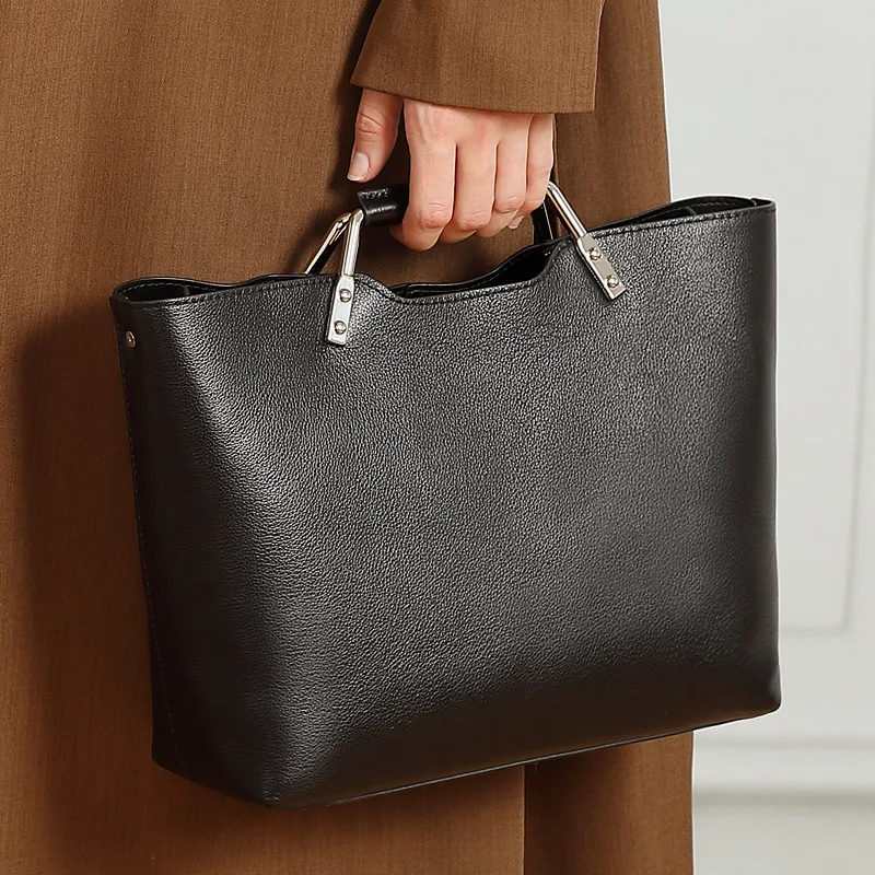 

Кожаная универсальная женская сумка-мессенджер в стиле ретро, первый слой из воловьей кожи, портативная литературная и простая пригородная сумка через плечо