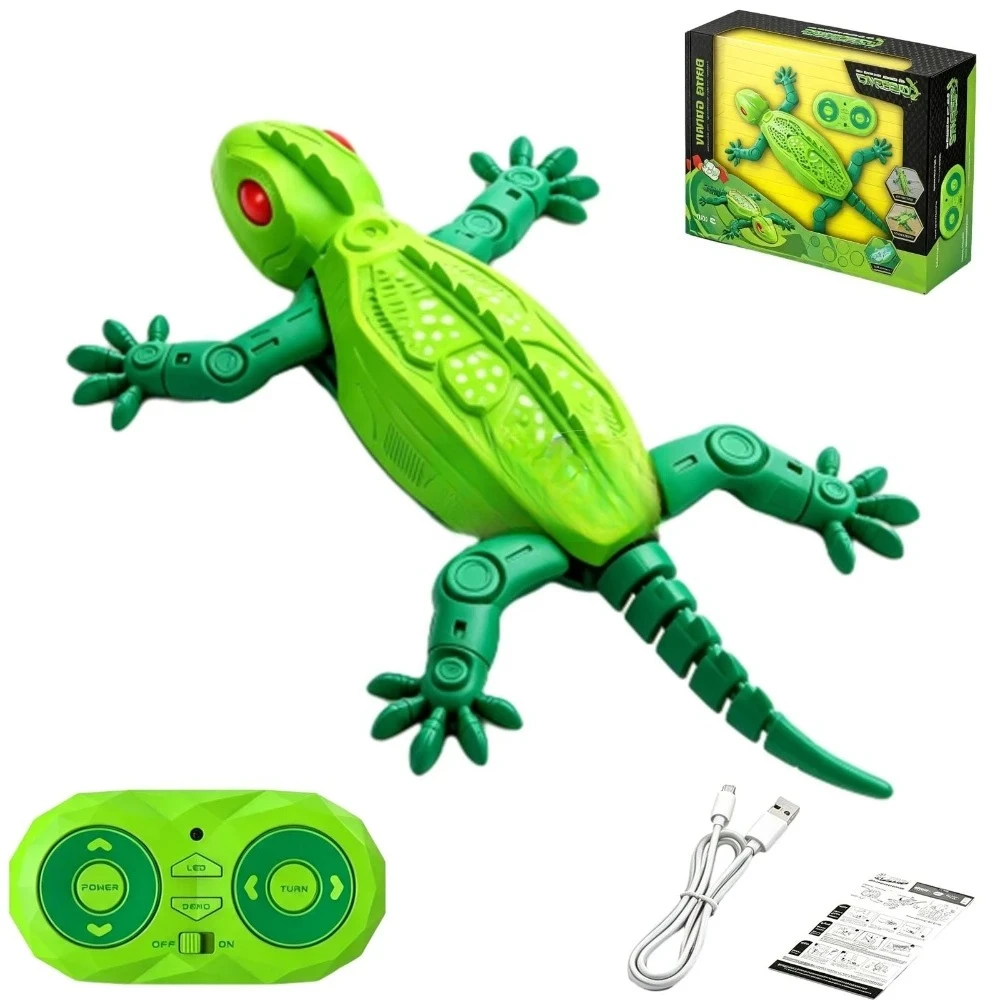 Gecko Rush Cat Toy that Climbs the Wall, Wall Climbing Lizard Toy for Cats, Wall Climbing Gecko, Remote Control Lizard Cat Toy