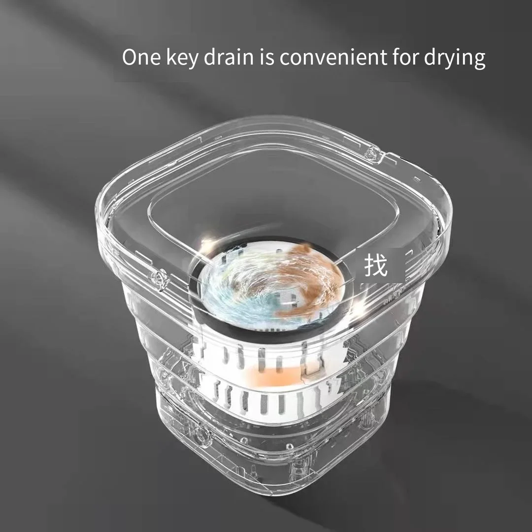 Folding Washing Machine Portable Semi-automatic Small Household Elution Drying Integrated Multi-purpose Washing Machine