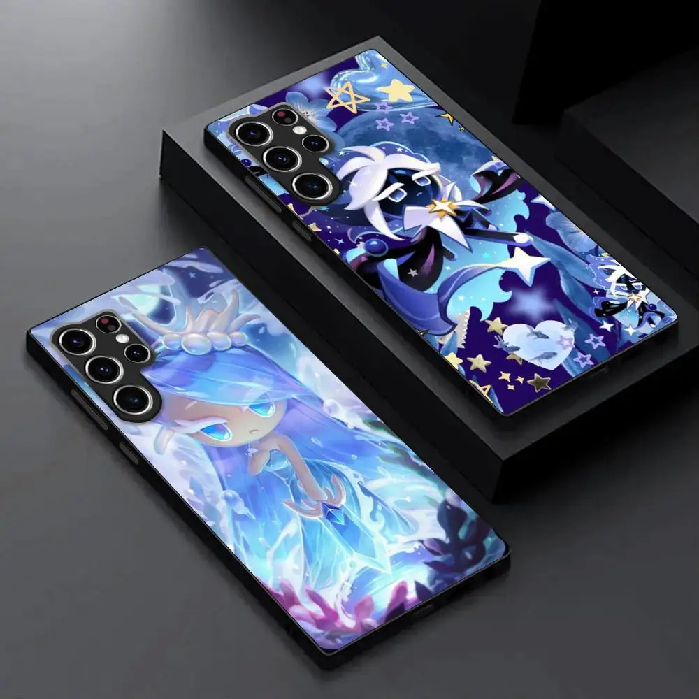 Game Cookie Run Kingdom Phone Case For Samsung Galaxy S23 S22 S21 S20 Plus Ultra M54 Note20 Soft Black Phone Cover