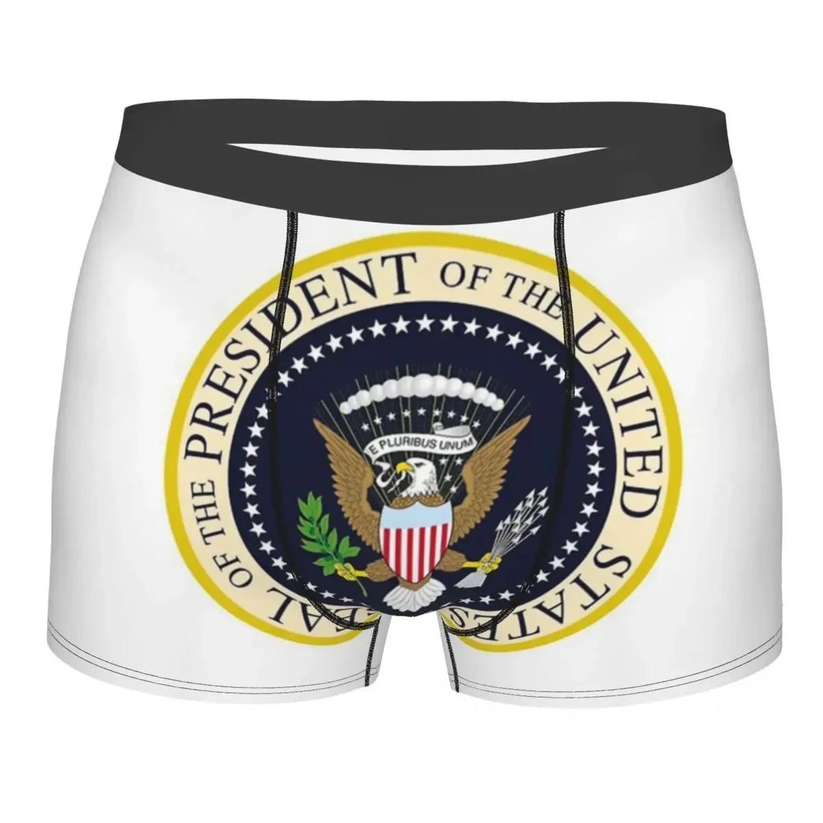 Men's USA President Seal Underwear  Election Vote Trump Sexy Boxer Briefs Shorts Panties Homme Polyester Underpants