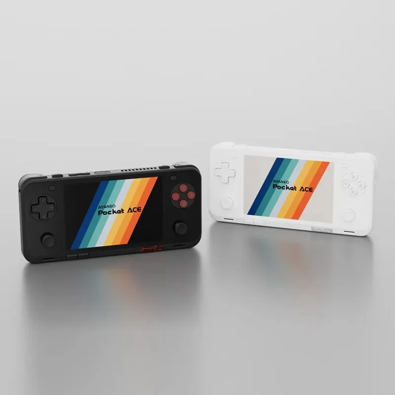 Retro-Style AYANEO Pocket ACE Horizontal retro handheld IPS screen HD quality second generation Snapdragon G3x gaming platform