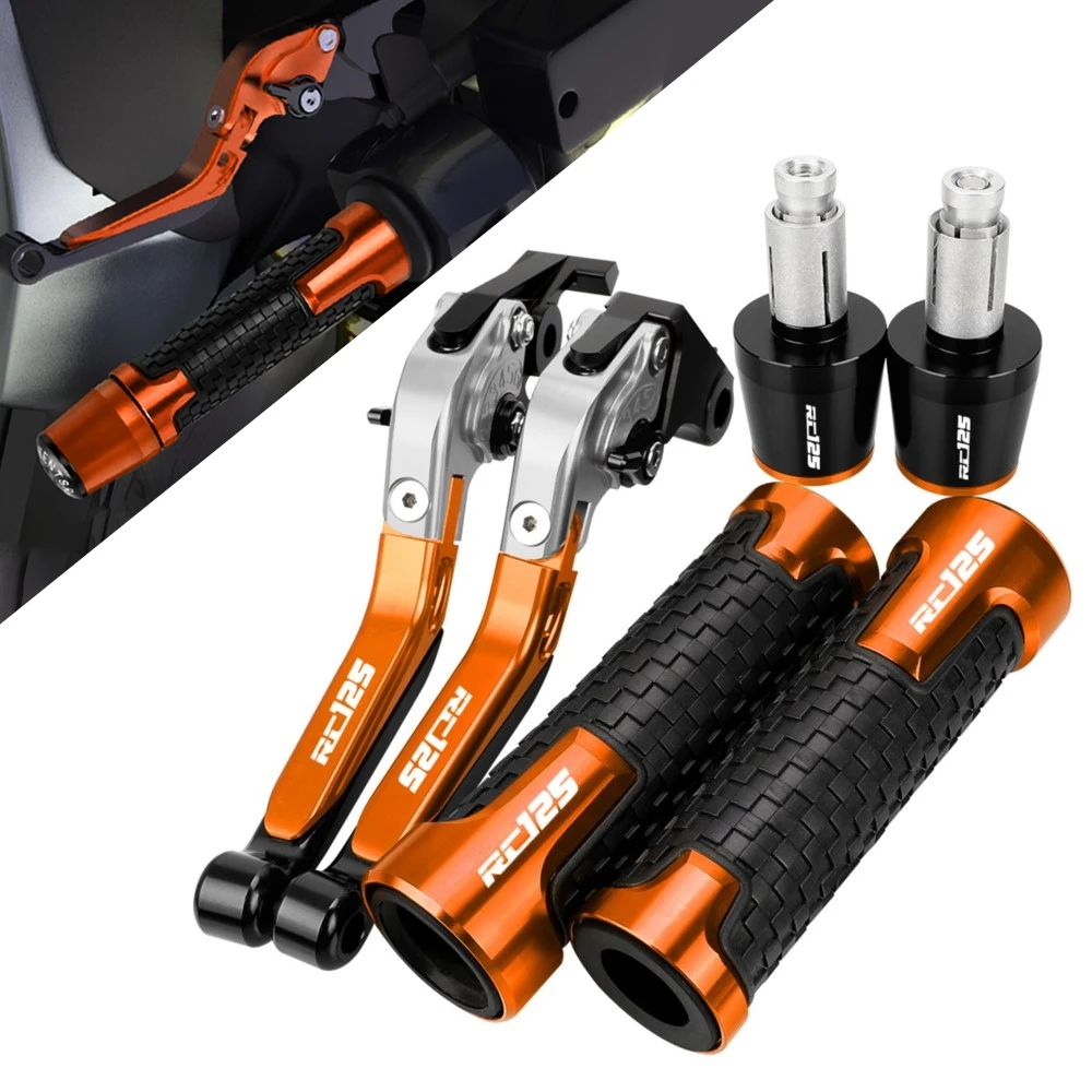 

For RC125 rc 125 2014 2015 2016 2017-2023 Motorcycle Accessories Extendable Adjustable Brake Clutch Levers Handlebar Grips Ends