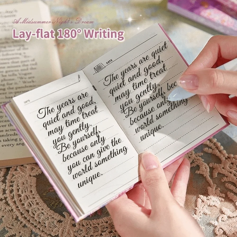 New Mini Pocket Size Mini Pocket Notebook Portable INS Style Student Diary Oil Painting Cover Memo Notepad Daily Diary Memo