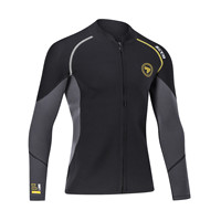 ZCCO Wetsuit Top Men&Women 1.5mmNeoprene Wetsuits Jacket,Front Zipper Long Sleeves Diving Suit for Swimming,Snorkeling