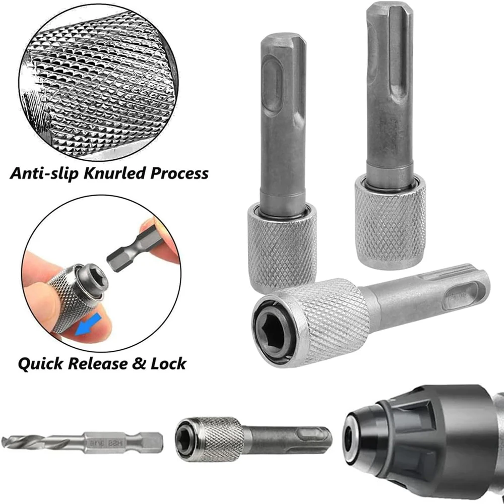 SDS إلى 1/4 "محول عرافة عرقوب محول-مثقاب طرق كهربائي شنيور يعمل بالبطارية بت المقبس أداة مفك كهربائي تمديد مجموعة #1