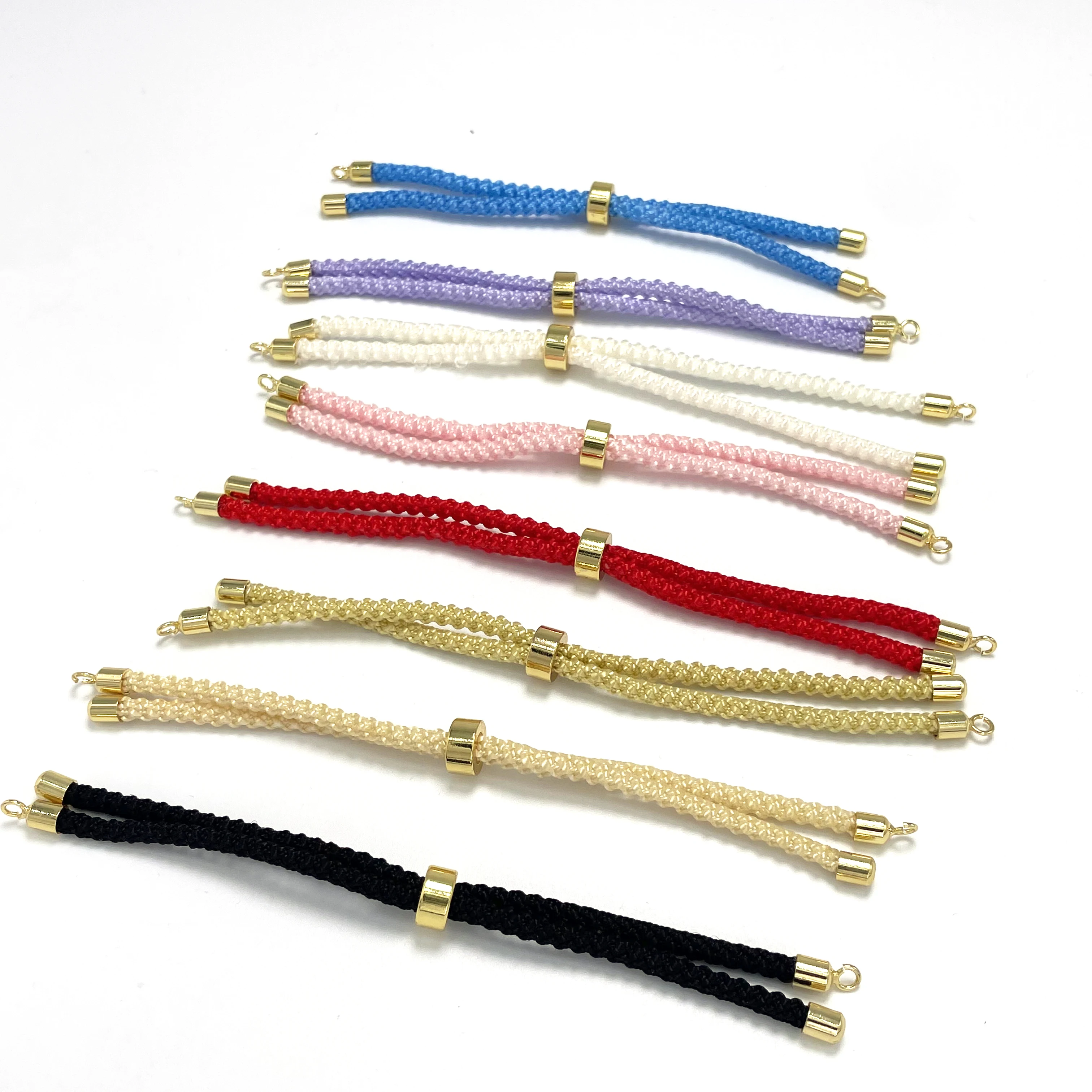 10Pcs 3mm Adjustable Nylon Twisted Cord Bracelet Braided For DIY Bracelet Jewelry Making Accessories