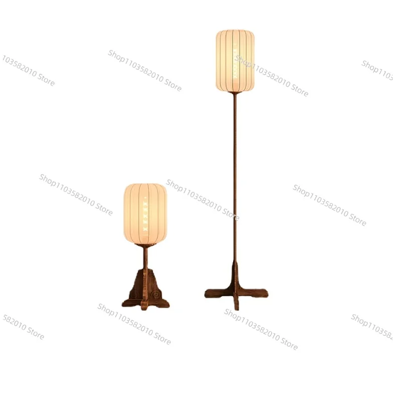 New Chinese Floor Lamp Living Room Sofa Edge RETRO Study Zen Tea Room Bed & Breakfast Bedroom Decorative Table Lamp