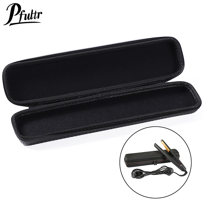 PortableHair Straightener Storage Bag Curling Iron Storage Container Hair Straightener Protective Travel Carrying Case