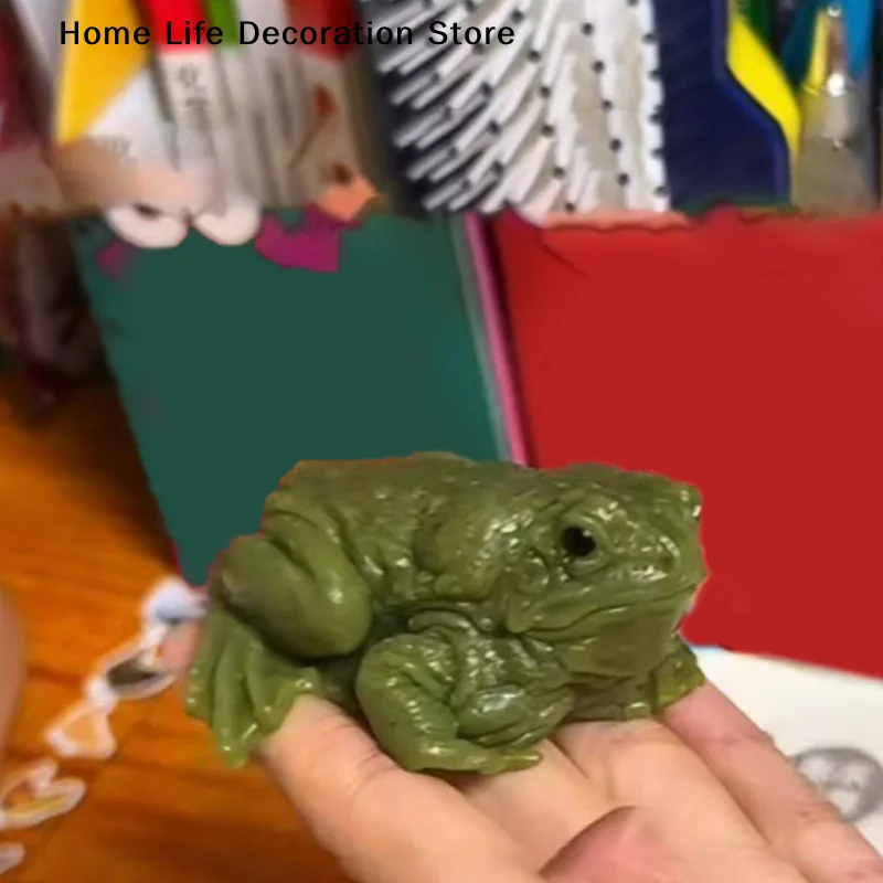 1/2pcs Funny Toad Frog Squishy Toys Stress Relief Prank Toys For Kids Funny Meme Party Birthday Gifts Child Frog Squeezing Toy - view 4