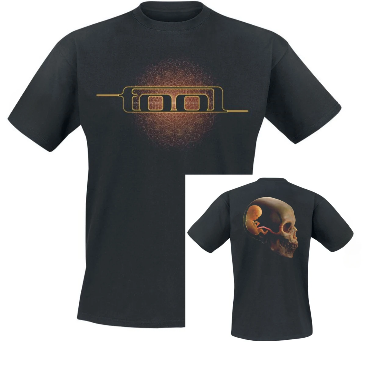 Double Image Tool Band T-Shirt Cotton Graphic Tee Men Women Summer Streetwear
