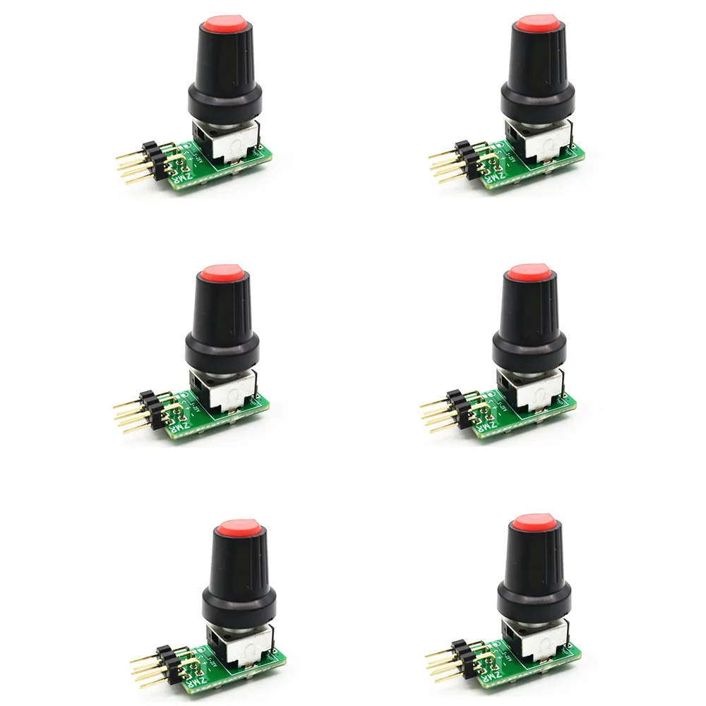 6PCS 3-8V Mini Servo Tester Dual Port Reverse Polarity Protection with Power Indicator Light for RC Airplane Car Boat ESC Test