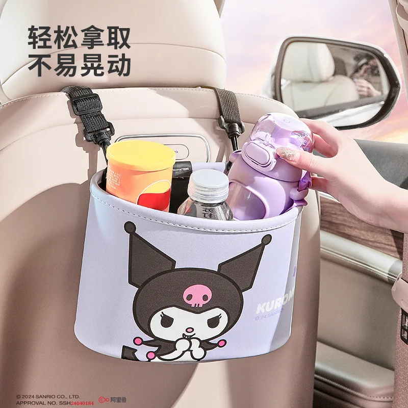

Sanrio ящик для хранения в салоне автомобиля My Melody ящик для хранения большой емкости украшение интерьера автомобиля для девочек Рождественский подарок подвесной новый Y2K