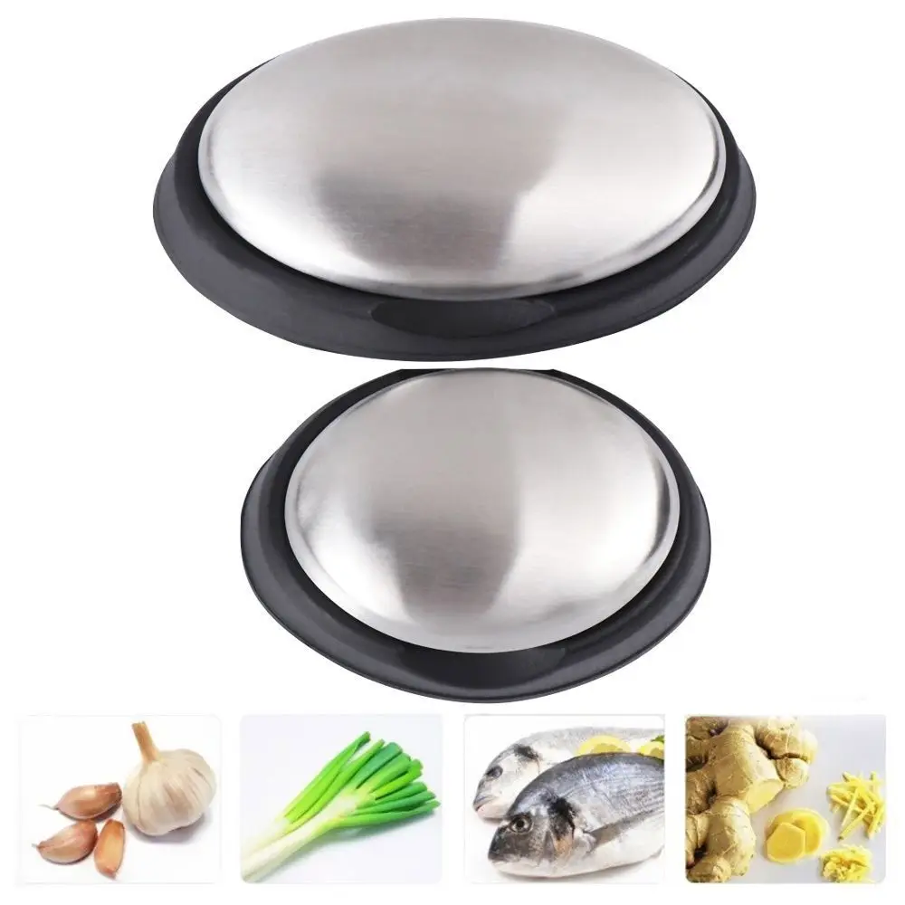 1PC 304 Stainless Steel Deodorant Soap Oval Hand Washer Deodorizing Metal Soaps Bactericidal Cleaning Products Kitchen Tools