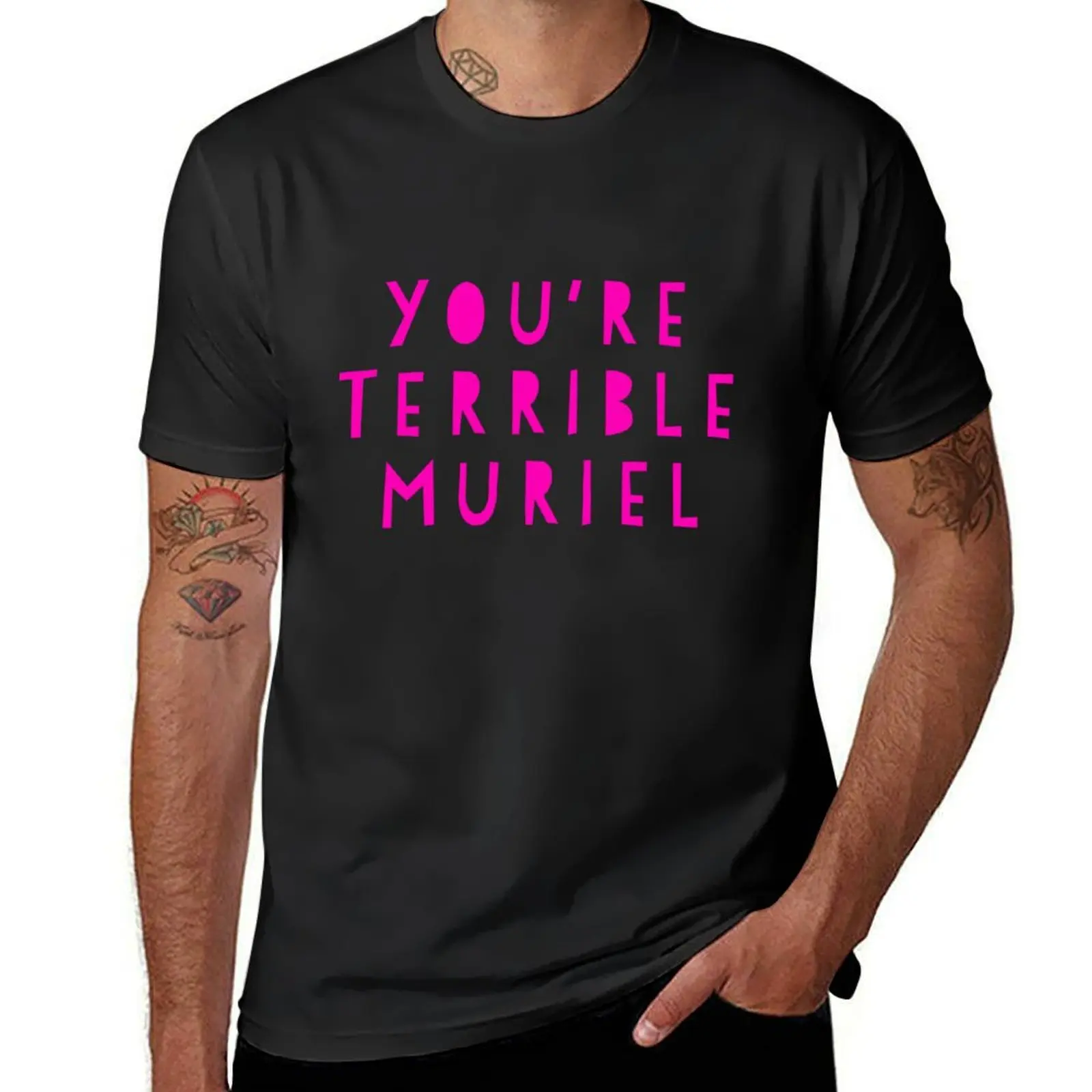 

You're terrible Muriel T-Shirt customizeds Clothing boys animal print T-shirts man men graphic t shirts