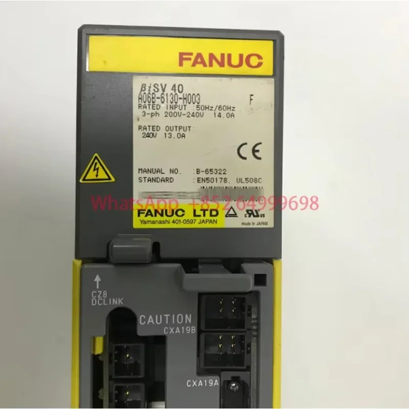 

A06B-6130-H003 Used Servo Drive tested ok ，Amplifier Module for CNC System