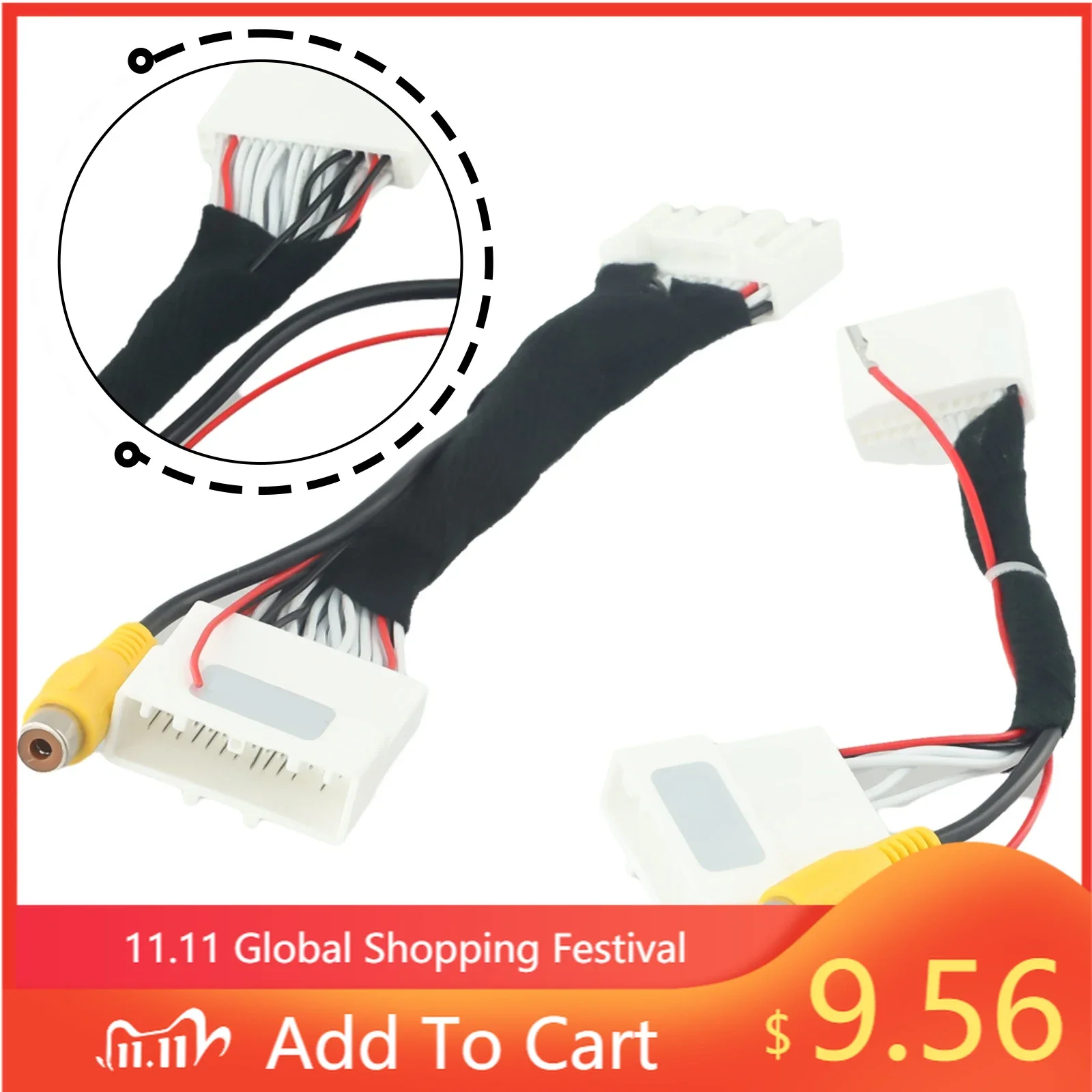 Connector Line Camera Adapter Cable 28Pin & 24Pin 2pcs/set Detection Parts Replacement For Avalon 16~18 Hight Quality