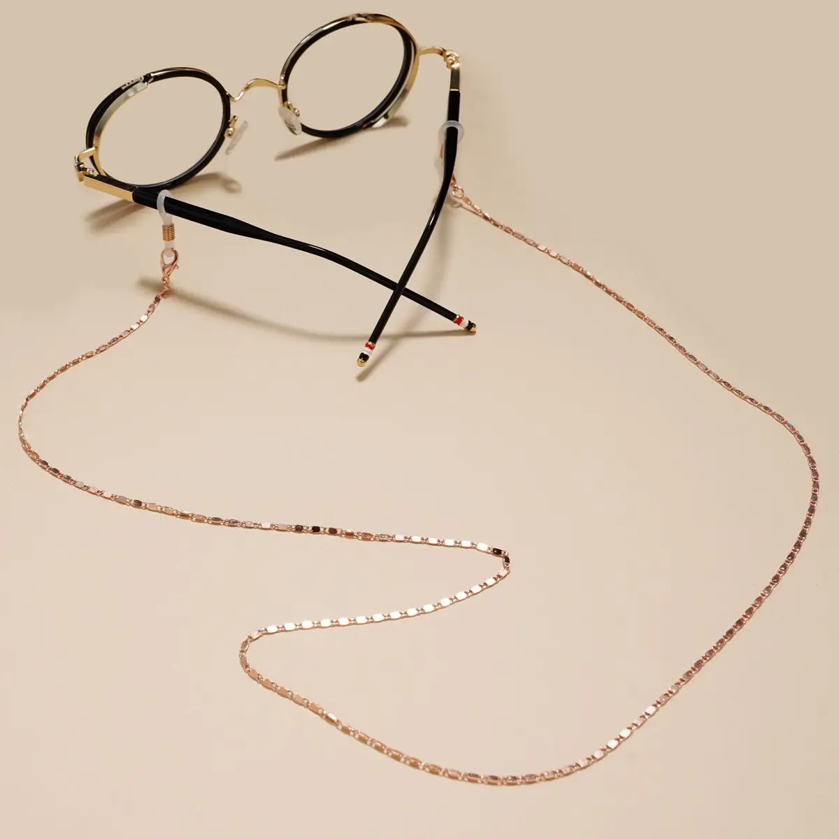 Fashion Reading Glasses Chain for Women Metal Sunglasses Cords Gold Black Silver Color Lanyard Metal Rope Eyewear Accessories