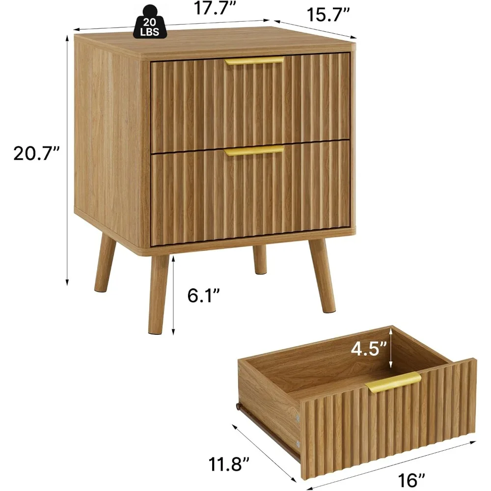 منضدة خشبية معاصرة بأدراج عميقة ومنحنية