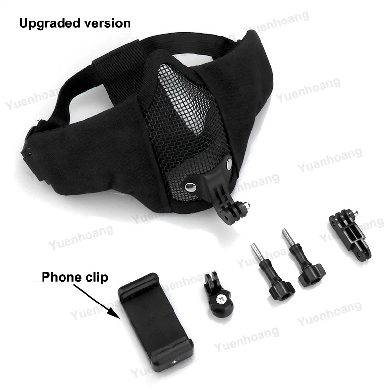 DJI Action 5Pro/6/4/3 마스크 마운트 1세트, 1인칭 뷰 카메라 홀더, 사이클링 브이로그 브래킷, 일상 생활 녹화 도구