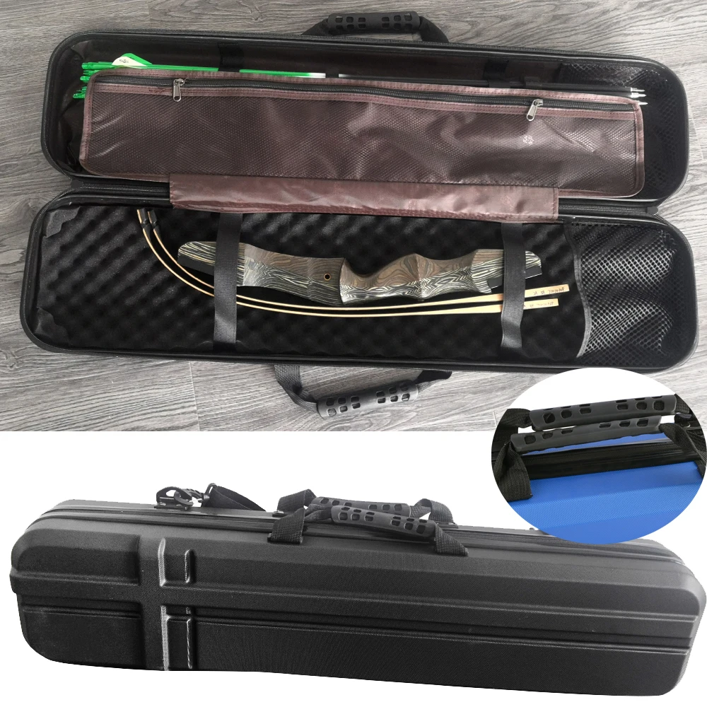 

ABS Takedown Recurve Bow Hard Single Shoulder Case Shell Case 70/80/90cm Storage Arrows Riser Box Archery Carrier Cover Storage