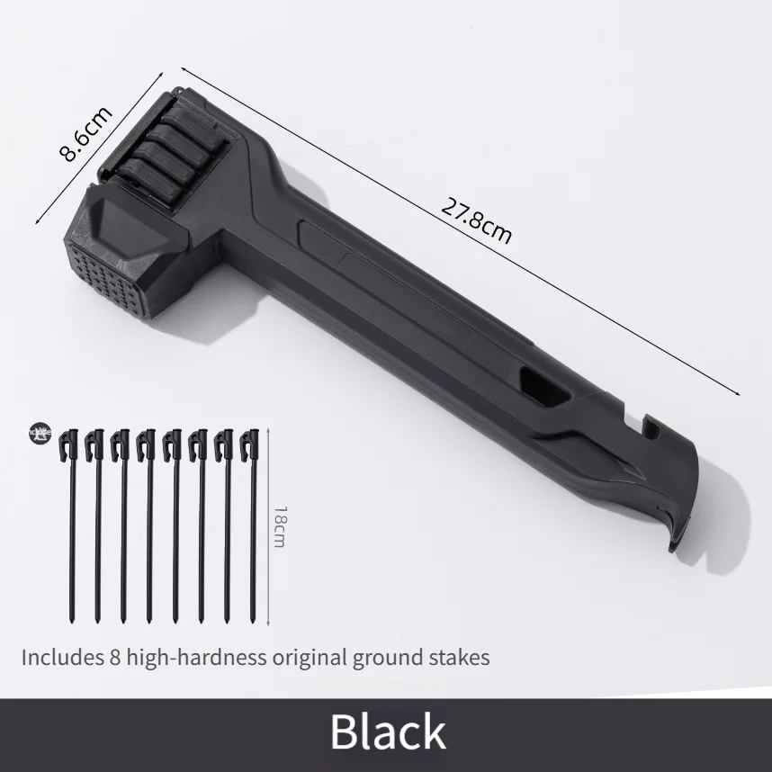 Multifunctional Mallet Camping Hammer Impact-resistant PP Material Quick Removal Tent Pegs Camping Hammer For Rugged Outdoor Use view 4