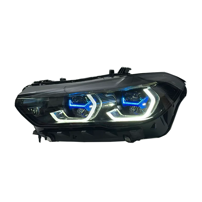 

automotive LED headlights Suitable for X5 G05 G18 19-22 two-color DRL switch plug-and-play black shadow lighting